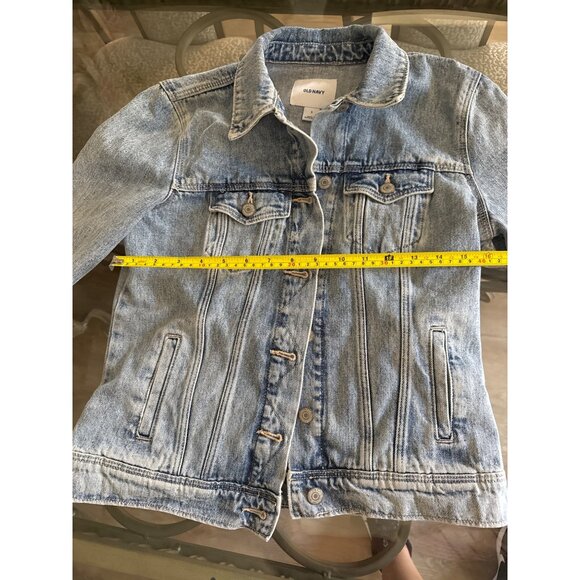 Old Navy Light Wash Denim Jacket Womens S Stylish Casual - Picture 5 of 7